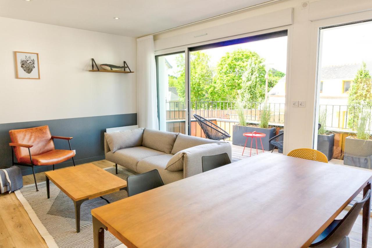 Residence Du Phare - 4 Appartements - 2 Chambres - Vue Mer Ou Terrasse Combrit ภายนอก รูปภาพ